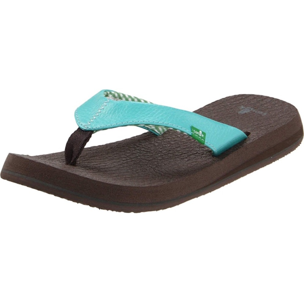 SANUK Women's Yoga Mat Sandals (Aqua) NWT